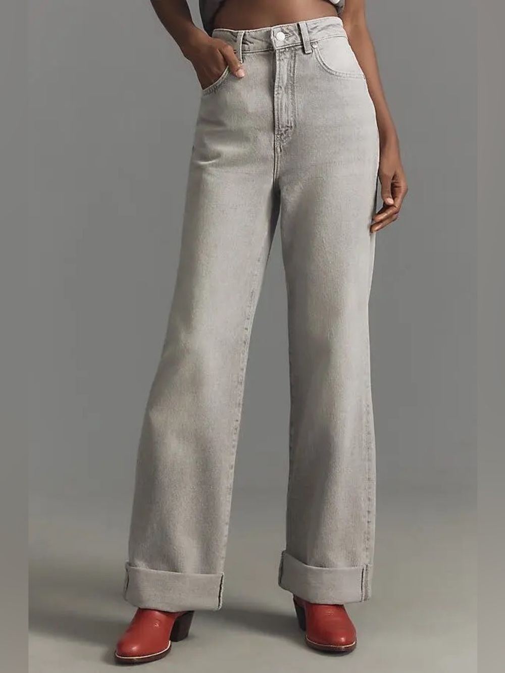 Pilcro The Austyn High-Rise Wide-leg Jeans, Size 28 - Picture 2 of 14